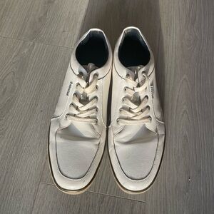 Kenneth Cole White Leather Men's Sneakers